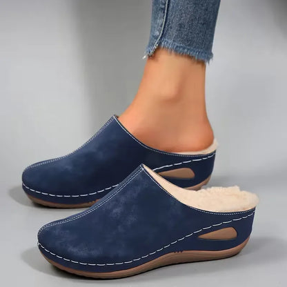 Women's Warm Non-Slip Winter Slippers – Wide Fit Available