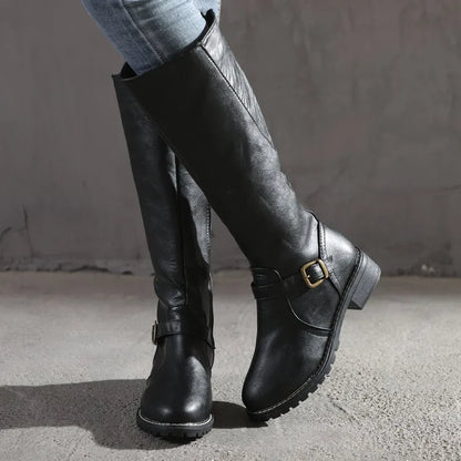 Women's Waterproof Leather Winter Boots - Wide Fit, Arch Support
