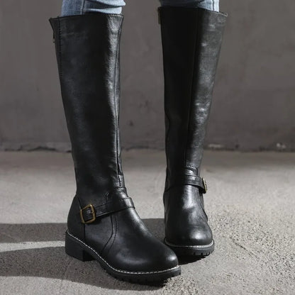 Women's Waterproof Leather Winter Boots - Wide Fit, Arch Support