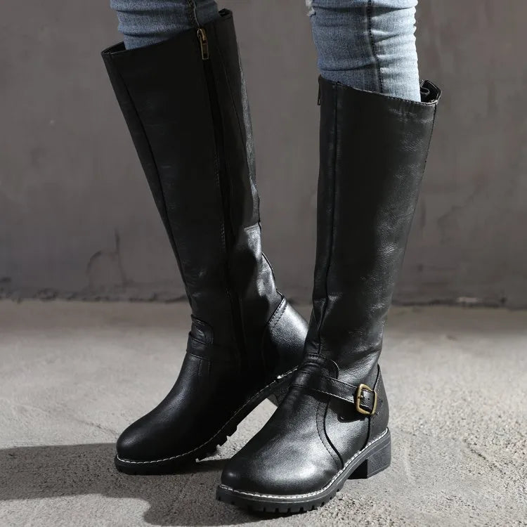 Women's Waterproof Leather Winter Boots - Wide Fit, Arch Support