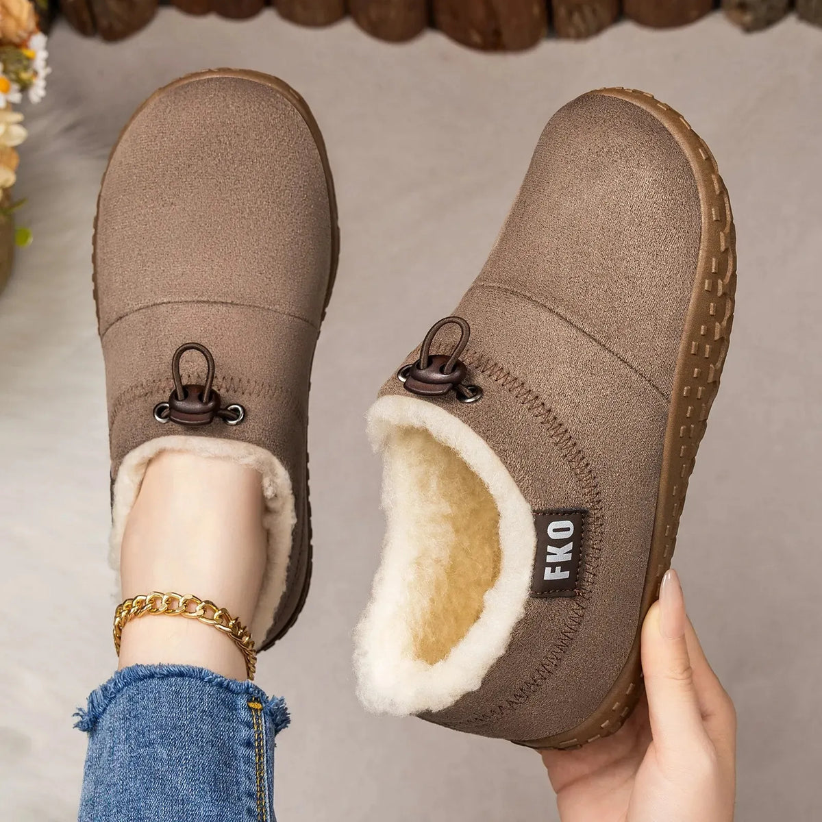 🔥Last Day50% OFF - Women’s Warm Fleece-Lined Comfort Shoes – Cozy Non-Slip Walking Shoes
