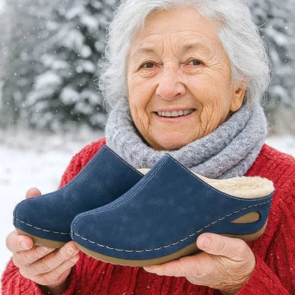 Women's Warm Non-Slip Winter Slippers – Wide Fit Available