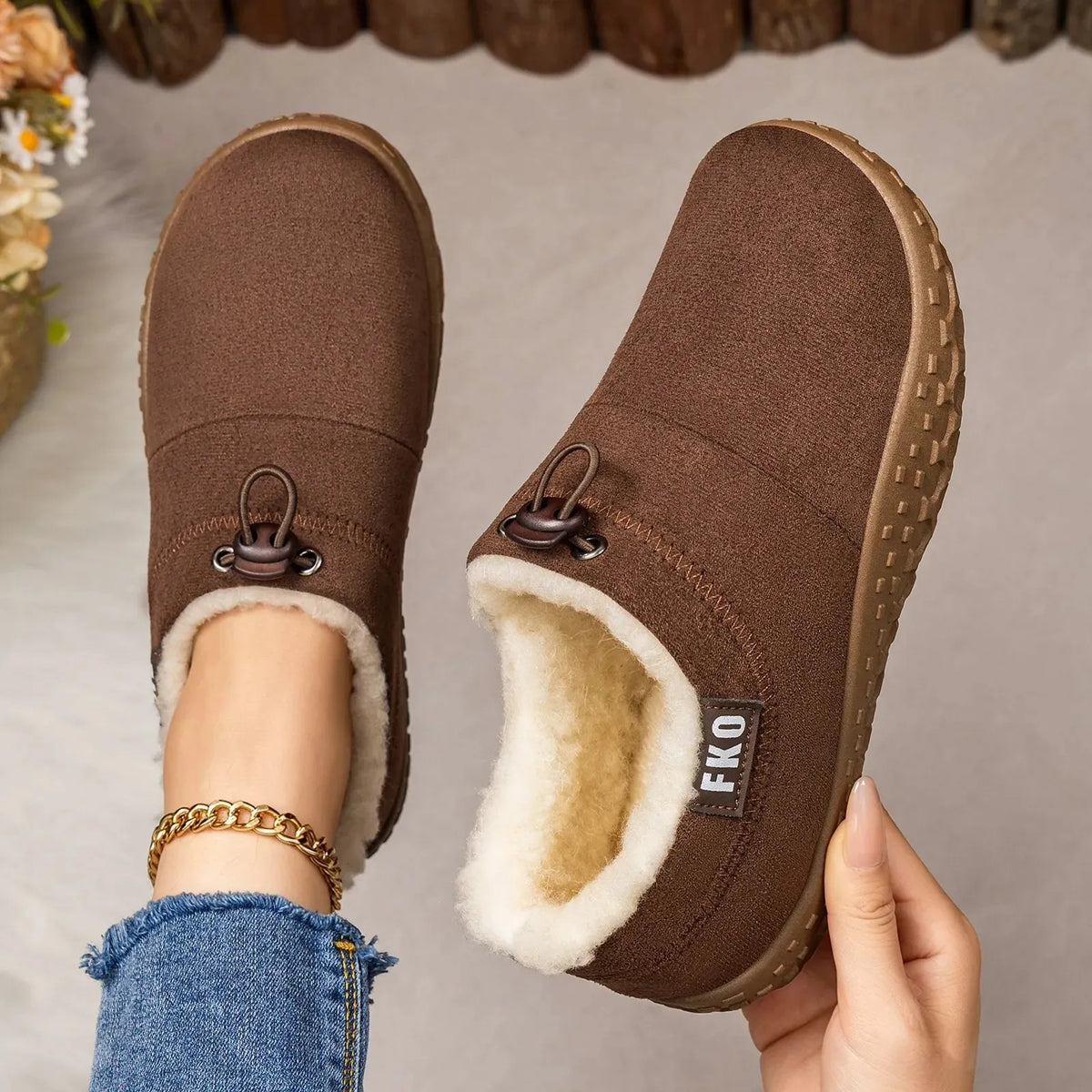 🔥Last Day50% OFF - Women’s Warm Fleece-Lined Comfort Shoes – Cozy Non-Slip Walking Shoes