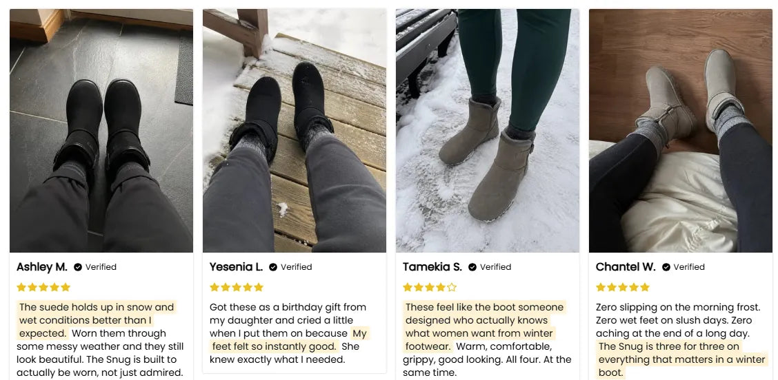 🔥Last Day 50% OFF - Snug Boot - Non-slip & Waterproof Winter barefoot boots