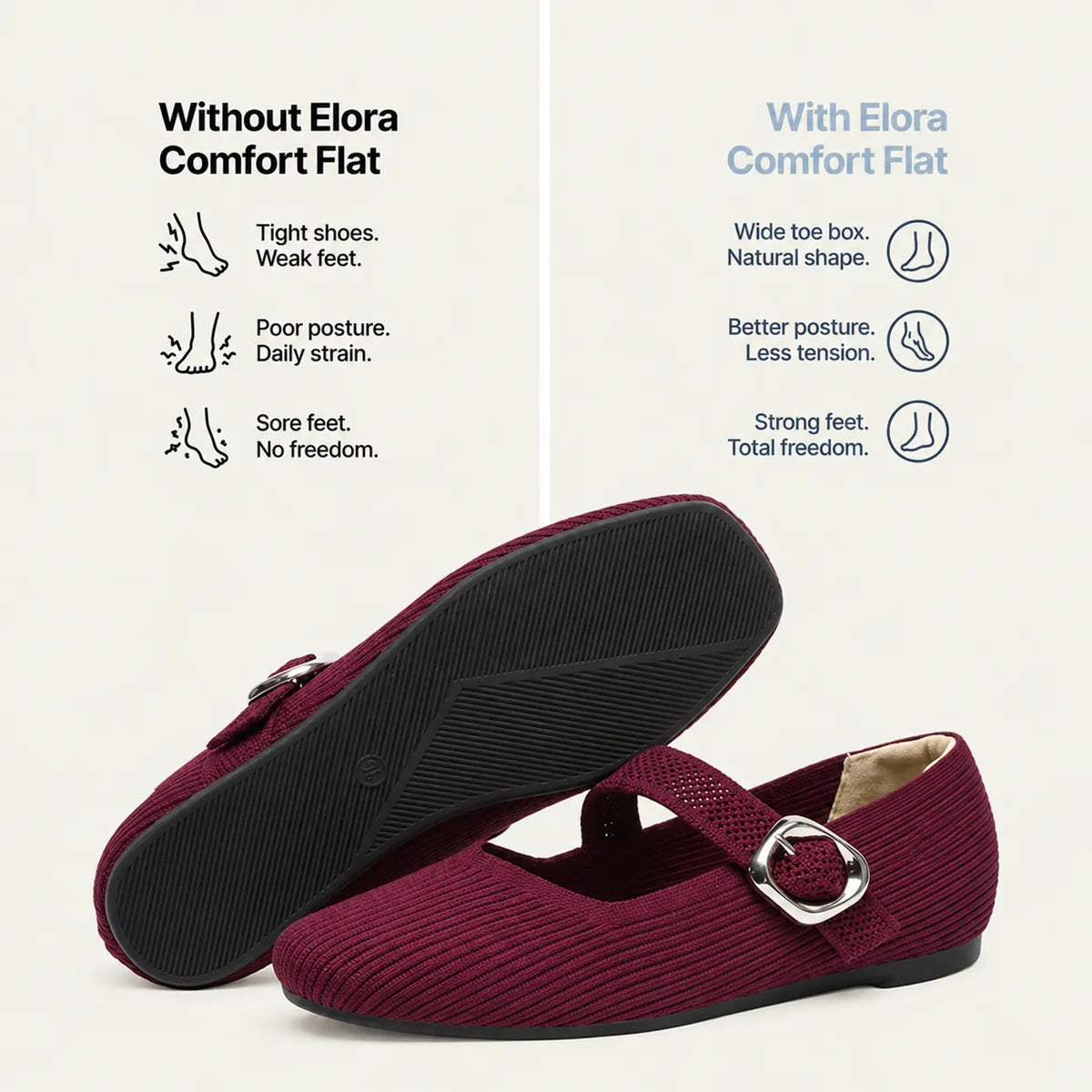Zorvia WideStep Comfort Mary Jane Flats