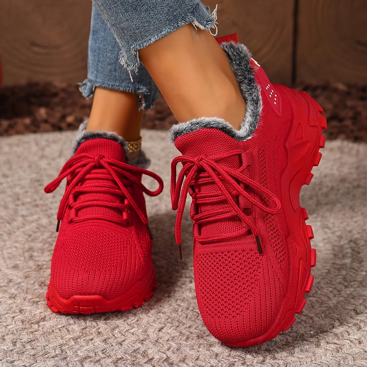 Orthopedic Warm Fleece-lined Cotton Sneakers ( Buy 2 free shipping )