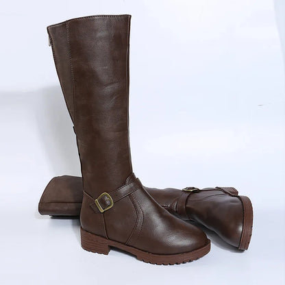 Women's Waterproof Leather Winter Boots - Wide Fit, Arch Support