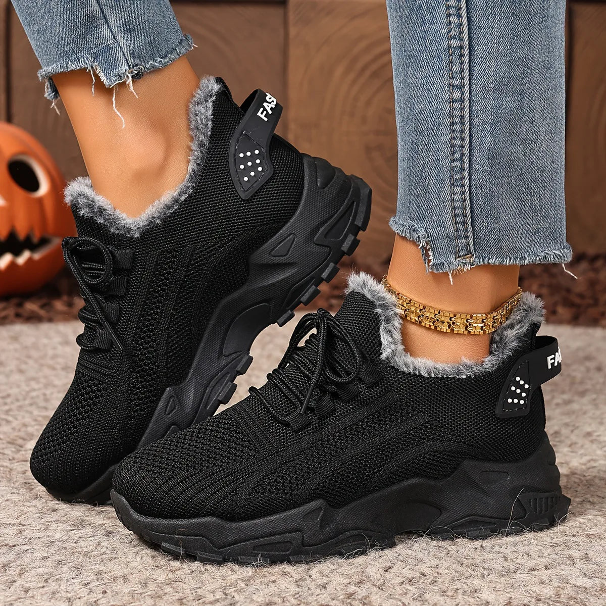 Orthopedic Warm Fleece-lined Cotton Sneakers ( Buy 2 free shipping )