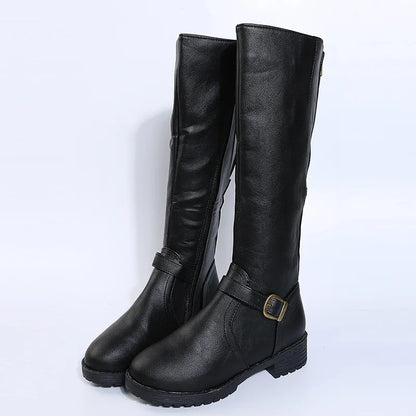 Women's Waterproof Leather Winter Boots - Wide Fit, Arch Support
