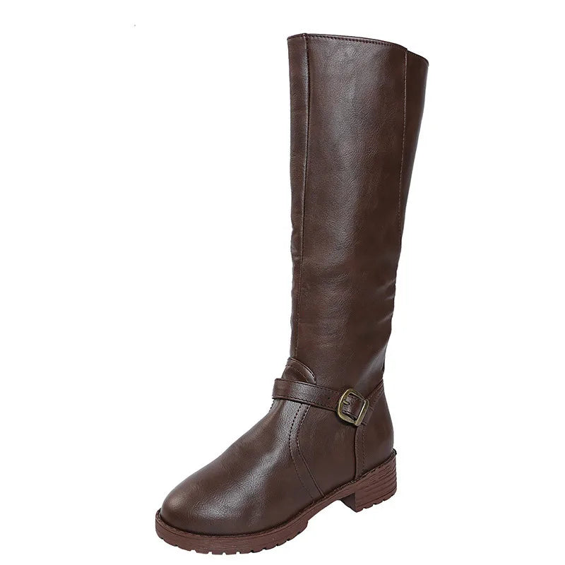 Women's Waterproof Leather Winter Boots - Wide Fit, Arch Support