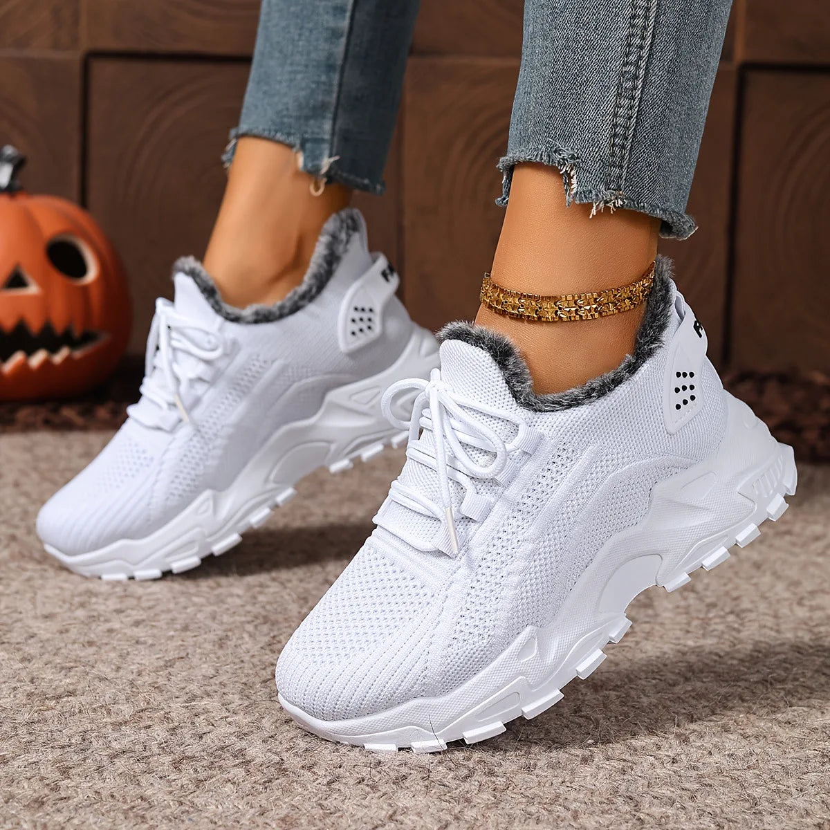 Orthopedic Warm Fleece-lined Cotton Sneakers ( Buy 2 free shipping )