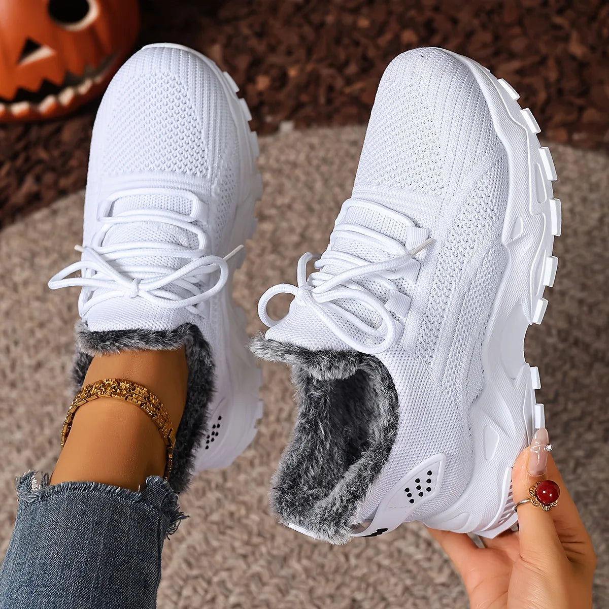 Orthopedic Warm Fleece-lined Cotton Sneakers ( Buy 2 free shipping )