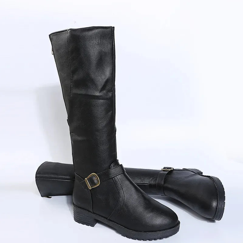 Women's Waterproof Leather Winter Boots - Wide Fit, Arch Support