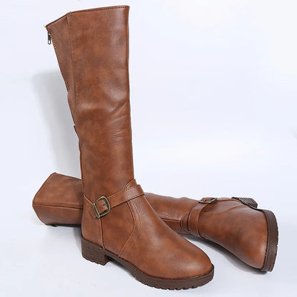 Women's Waterproof Leather Winter Boots - Wide Fit, Arch Support