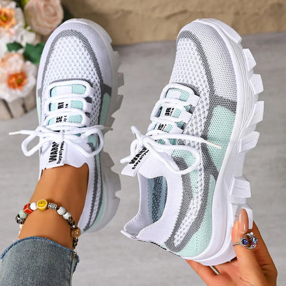 Women's Lightweight Breathable Thick-Sole Trainers
