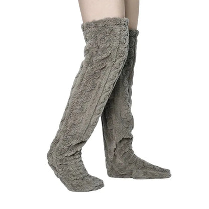 Zorvia Cosy Plush Knee-High Socks