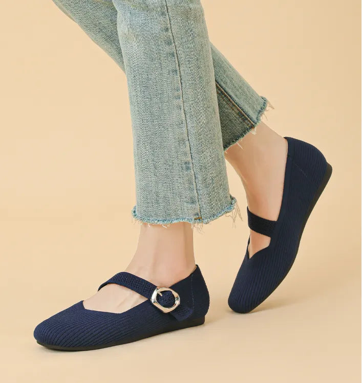 Zorvia WideStep Comfort Mary Jane Flats