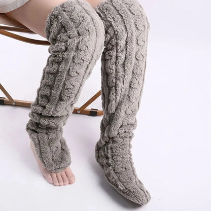 Zorvia Cosy Plush Knee-High Socks