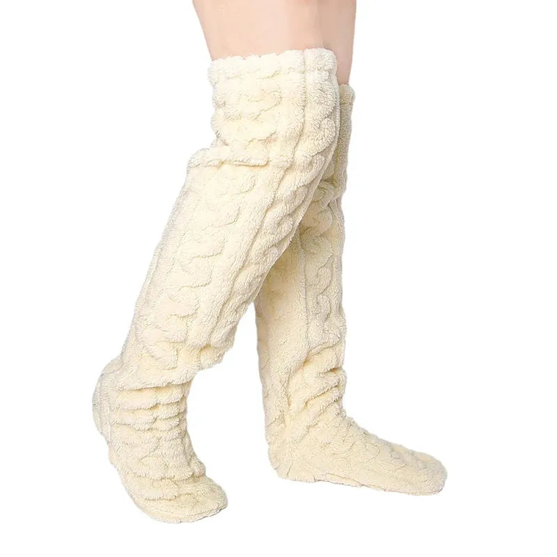 Zorvia Cosy Plush Knee-High Socks