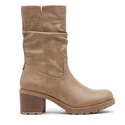 Fax Suede Ankle Boots