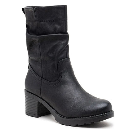 Fax Suede Ankle Boots