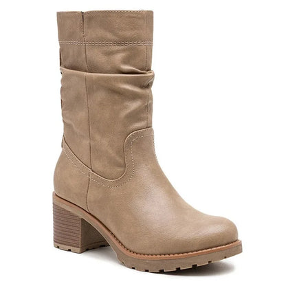 Fax Suede Ankle Boots