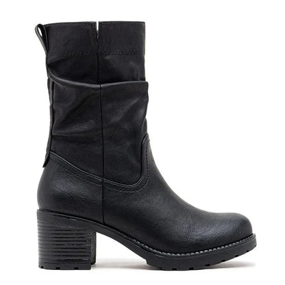 Fax Suede Ankle Boots